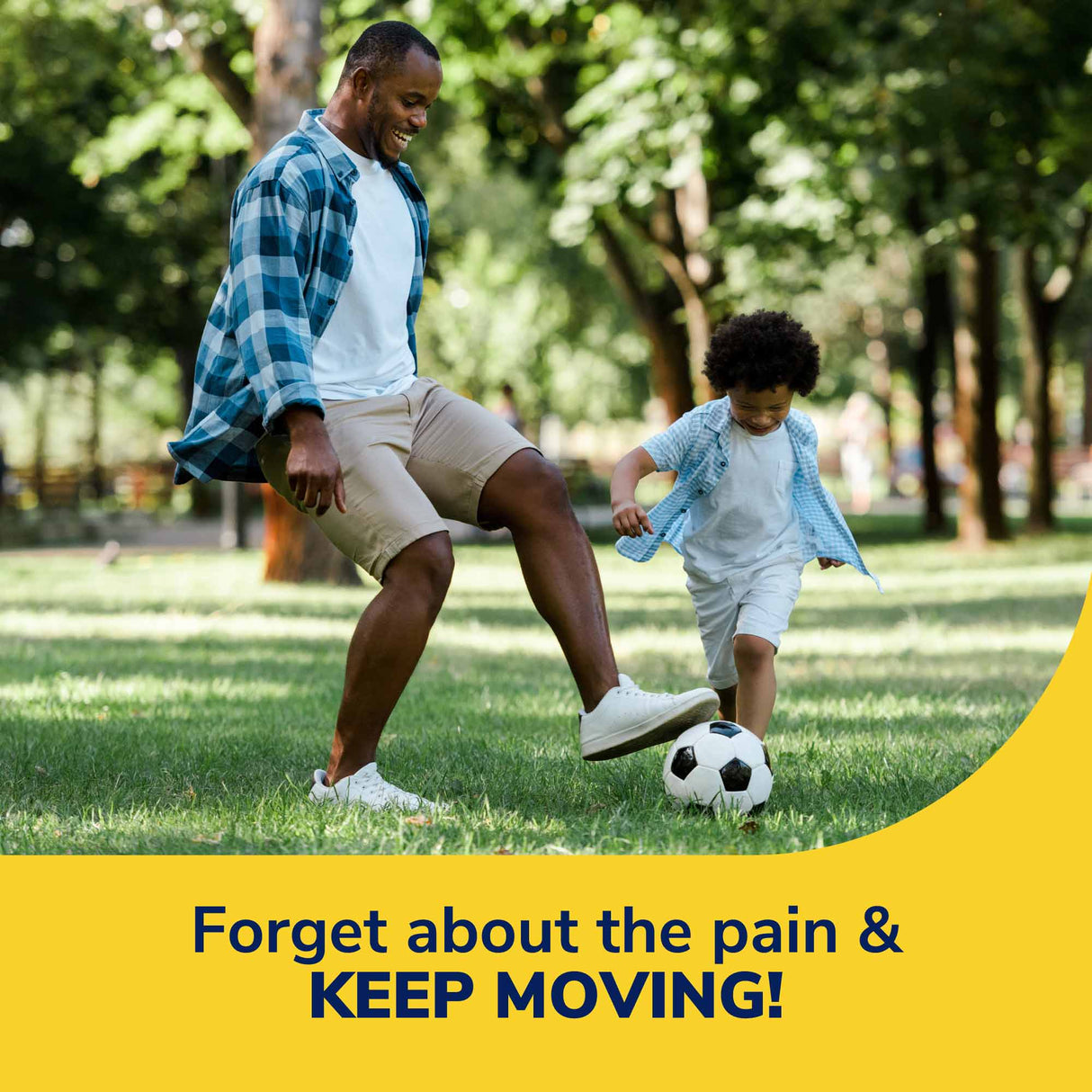 image of forget about the pain and keep moving