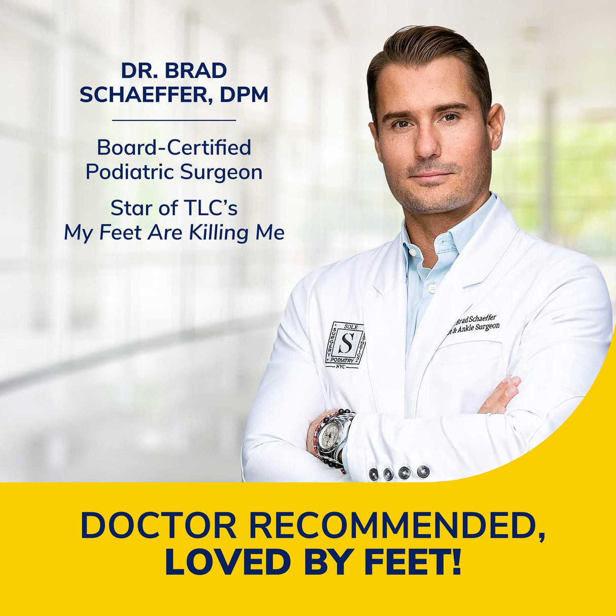 image of dr brad doctor recommended loved by feet