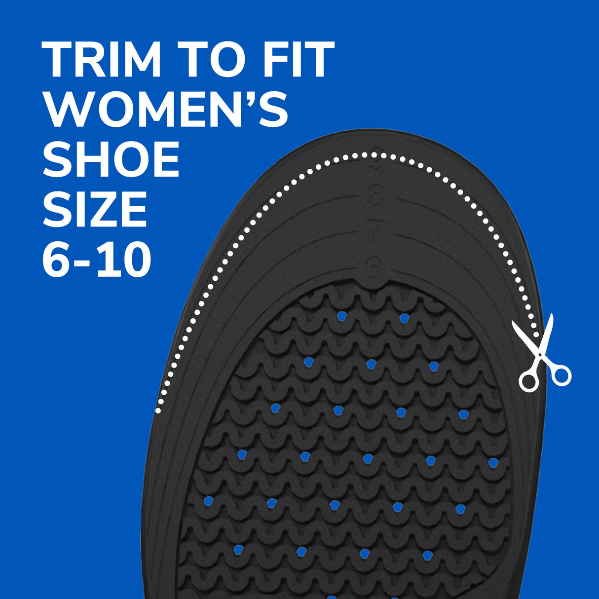 image of trim to fit women's shoe sizes 6-10