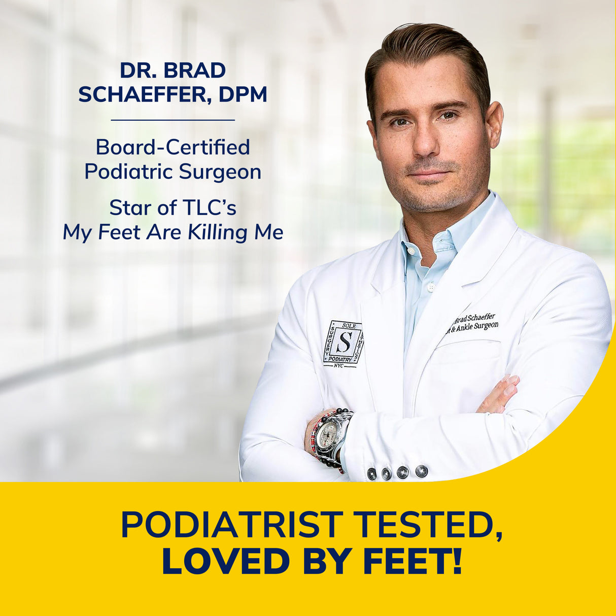 image of dr recommended loved by feet
