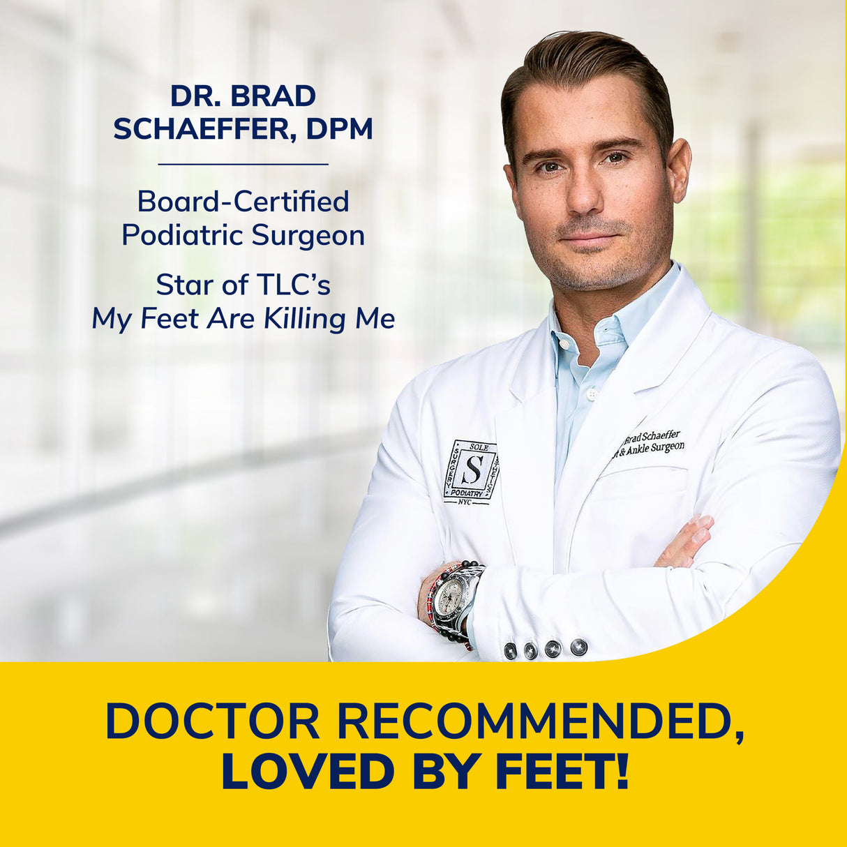 image of dr recommended loved by feet