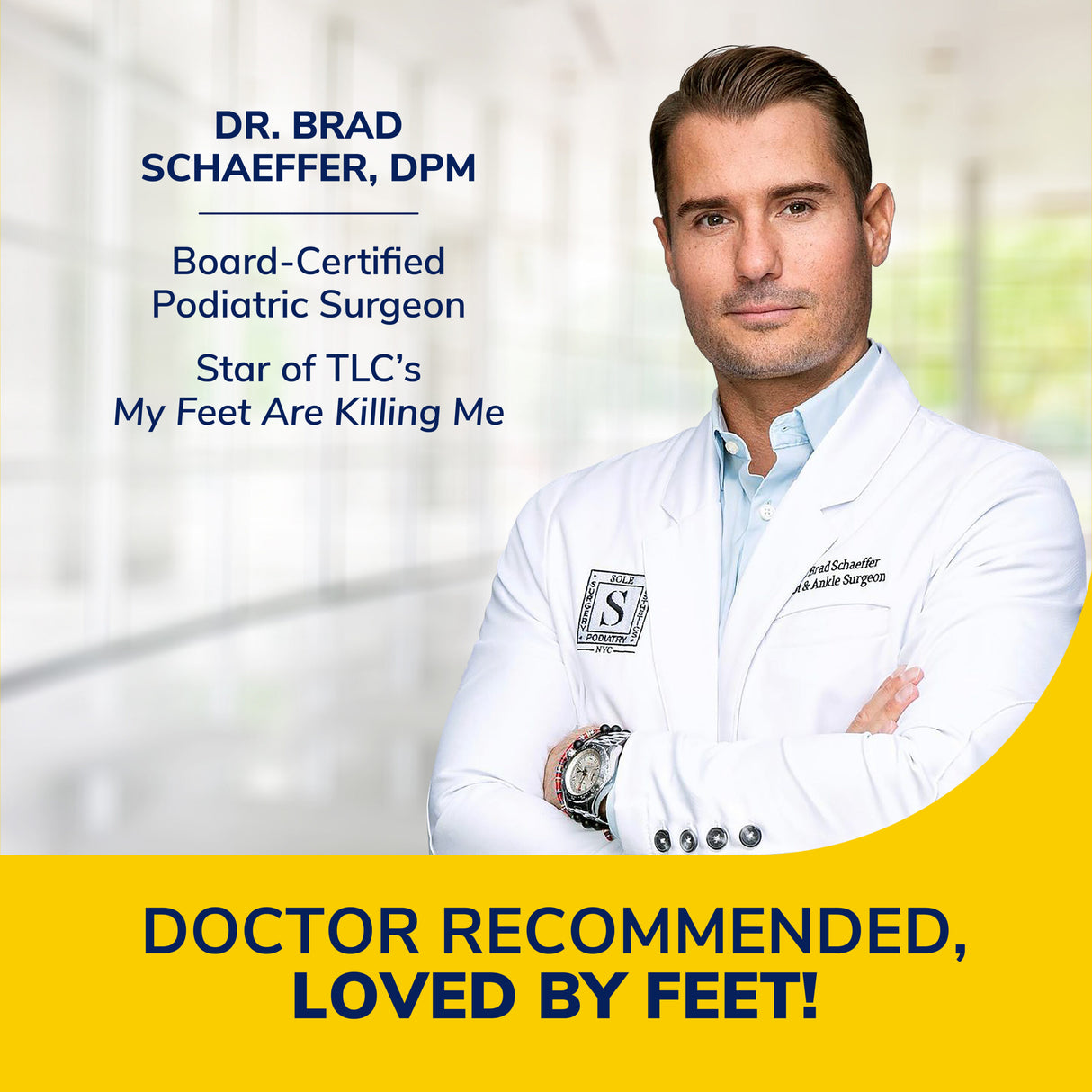 image of dr recommended loved by feet