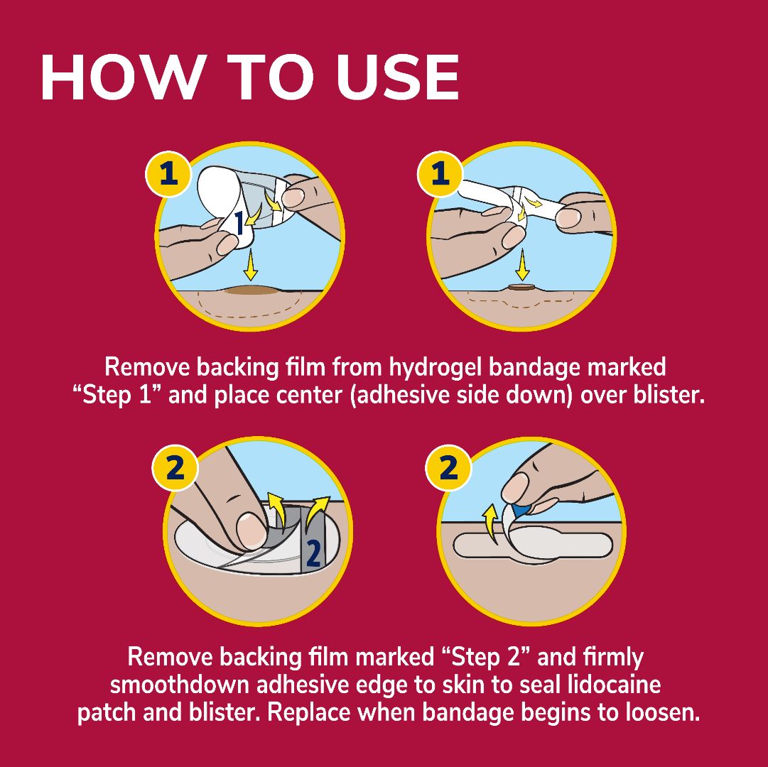 Blister Cushions Seal & Heal Bandage with Hydrogel Technology Mixed Sizes