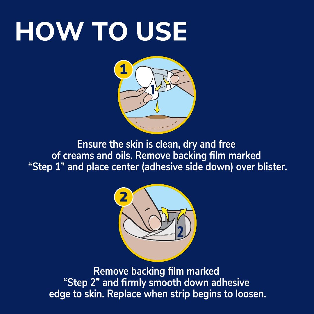 Blister Cushions Seal & Heal Bandage with Hydrogel Technology